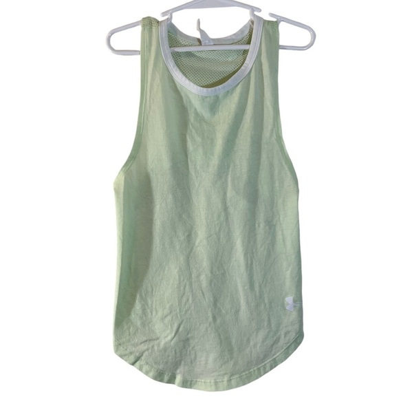 Under Armour Other - Under Armour Girls Light Green Tank Top Youth XS Mesh Back Halter Sleeveless